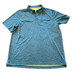 Duluth Trading Co✨Armachillo✨Cooling Short Sleeve Polo Shirt✨Aqua Blue✨Men’s XL